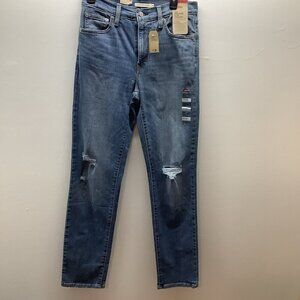 Levi’s Premium Size 29X32 -724 High Rise Slim Straight Womens BlueJeans. New